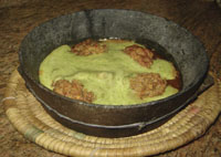 Salta is a spicy stew meat-based spiced with fenugreek. Photo by Fatima Al-Ajel