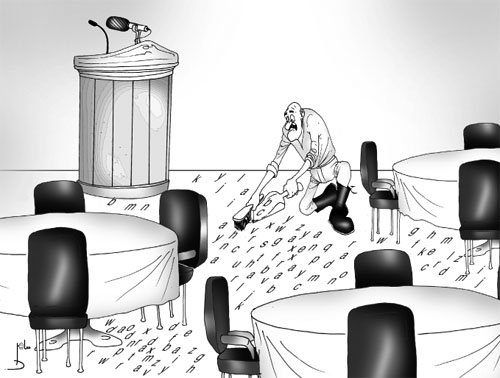 Cartoon by YT caricature artist